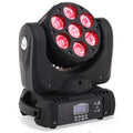 Professional Dj Wash Light  7x18w RGBWA+UV 6in1 Led Wash Moving Head Light
