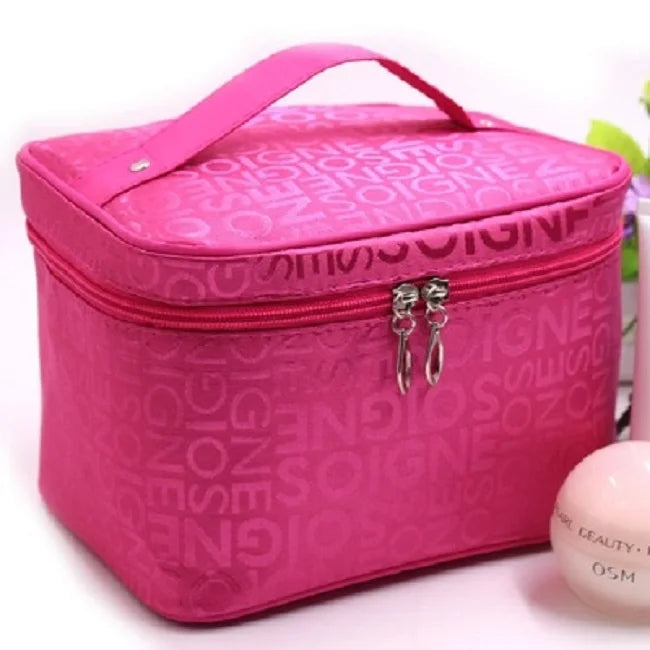 Custom Foldable Portable Makeup Bag with Letter Design Logo Customization Factory Wholesale