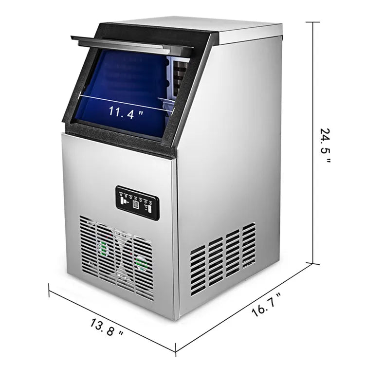 Direct Factory Sales Commercial 40kg Ice Cube Maker USB/Electric Powered for Hotels RVs & Outdoor Use