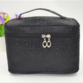Portable Large Capacity Square Cosmetic Bag with Mirror Travel Toiletry & Makeup Bag for Women