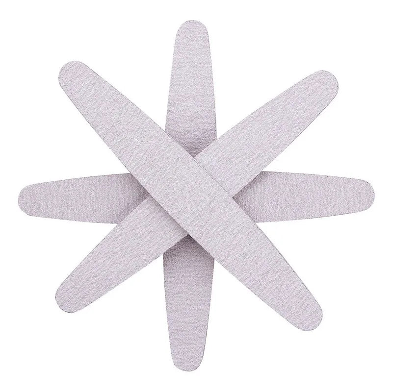 Custom Printing Disposable Nail File Professional 100/180 Zebra Pattern Square/Curved Shape Plastic/EVA Salon Custom Nail File