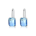 LUOTEEMI Trendy Ladies Earrings Crystal Brazil Earring for Women Jewelry Simple Design Hook Earings