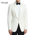 New Arrival Ivory Tuxedo Latest Design Coat Pant Wedding Groom Men Suit WF720