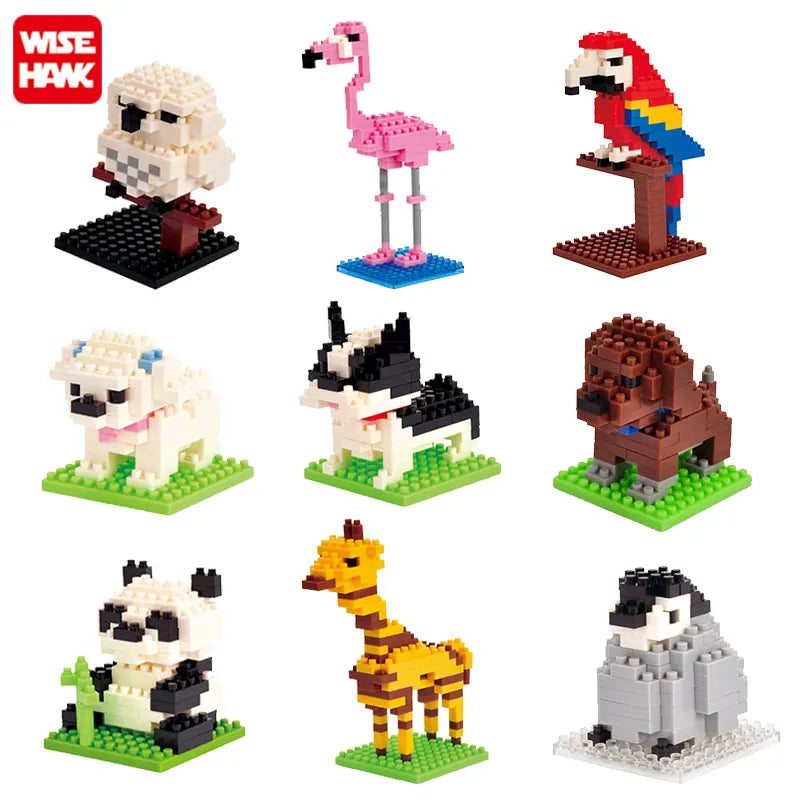 Hot Selling ABS Plastic Micro Building Blocks Construction & DIY Educational Animal Models Toy for 5-7 Years Old Promotion