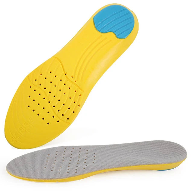 Melenlt PU Foam Breathable Shock-Absorbing Sports Insoles with Arch Support- Ideal for Running Basketball & Walking