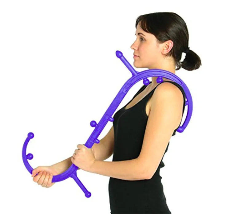 Multifunction Neck Feet Legs Back Shoulder Triggers Point Cane Self Treatment Stick Theracane Massage Hook