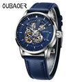 OUBAOER 2001 Original Men Watch Top Brand Luxury Automatic Mechanical Watch Leather 2023 Men Watches Clock Relojes Masculino