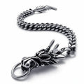 Punk Jewelry Heavy Metal Chain Link Dragon Men Bracelet