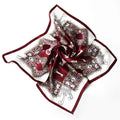 100% Pure Recycled Polyester Scarf  Satin Silk Custom Sublimation Print Bandana Hair Scarf