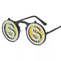 Eyewear Cheap Steampunk Style Flip up Money Shape Sun Glasses Party Sunglasses 2018