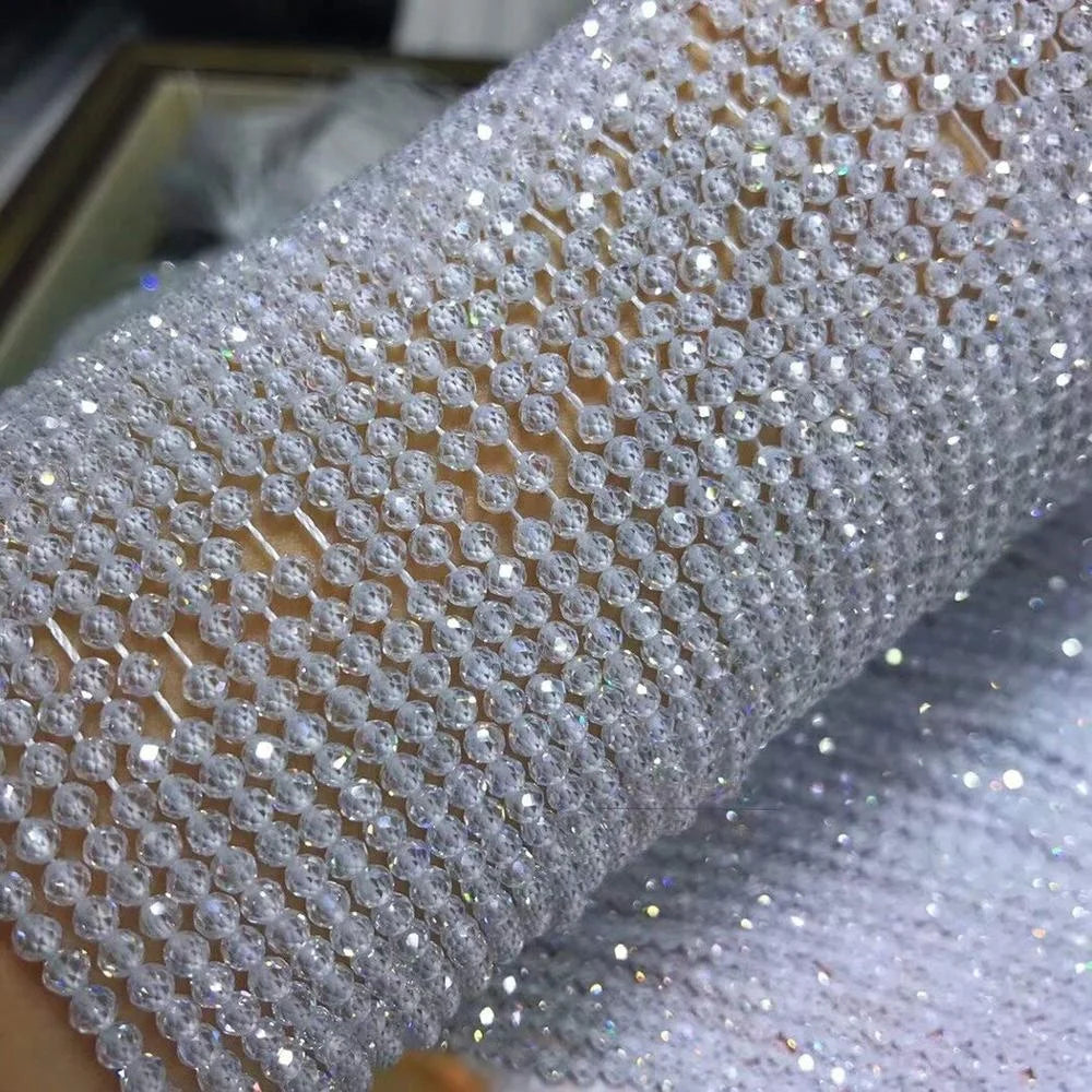 2mm White Round Faceted Zircon Beads Fashion Jewelry Making Crafts Stone Loose Beads for Various Designs