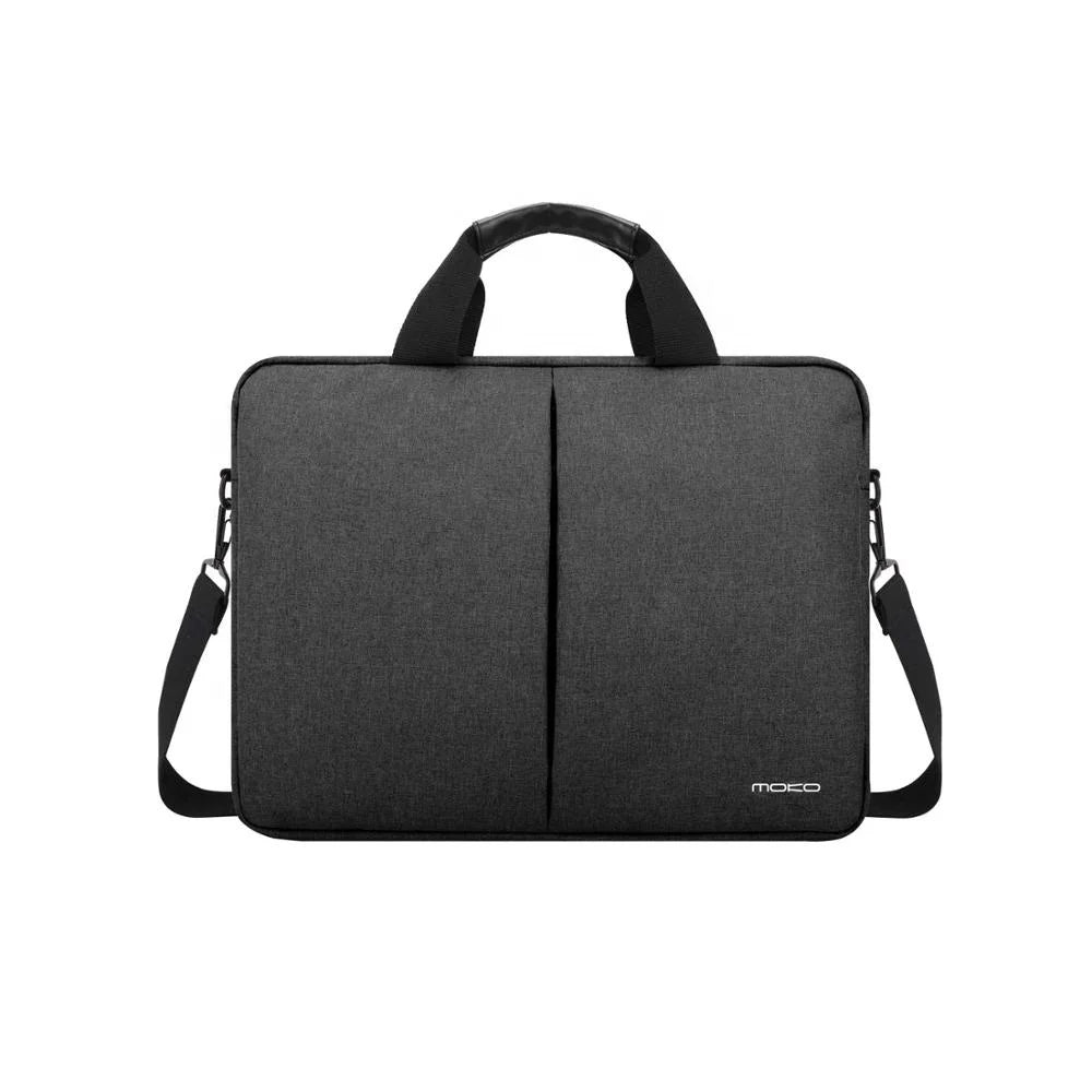 MoKo 14 Inch Laptop Shoulder Bag Laptop Sleeve Flax Handbag Notebook Sleeve Business Travel Bag