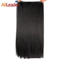 AliLeader Best Quality Wholesale Clip in Synthetic Clip-in One Piece Hairpiece 22" 120G Silky Straight Clip in Hair Extension