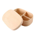 Classical Hot Sell Japandi Style Handmade Lacquer Finish 19cm Rectangle Wooden Lunch Box
