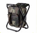 Outdoor Portable Insulated Foldable Cooler Bag With Chair for Camping Hiking Fishing Camping Seat Backpack