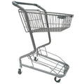 Hot Sell Supermarket Trolley Double Basket Trolley