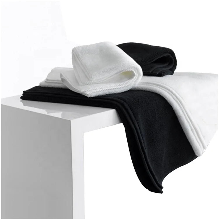 Direct Factory Wholesale 100% Cotton Bench Black Salon Hotel Quality Bath Towel