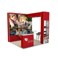 121D Hangzhou 10x10 Portable Pop Advertising Aluminum Tube Fabric Exhibition Stand Display Wall Kit Trade Show Booth Small