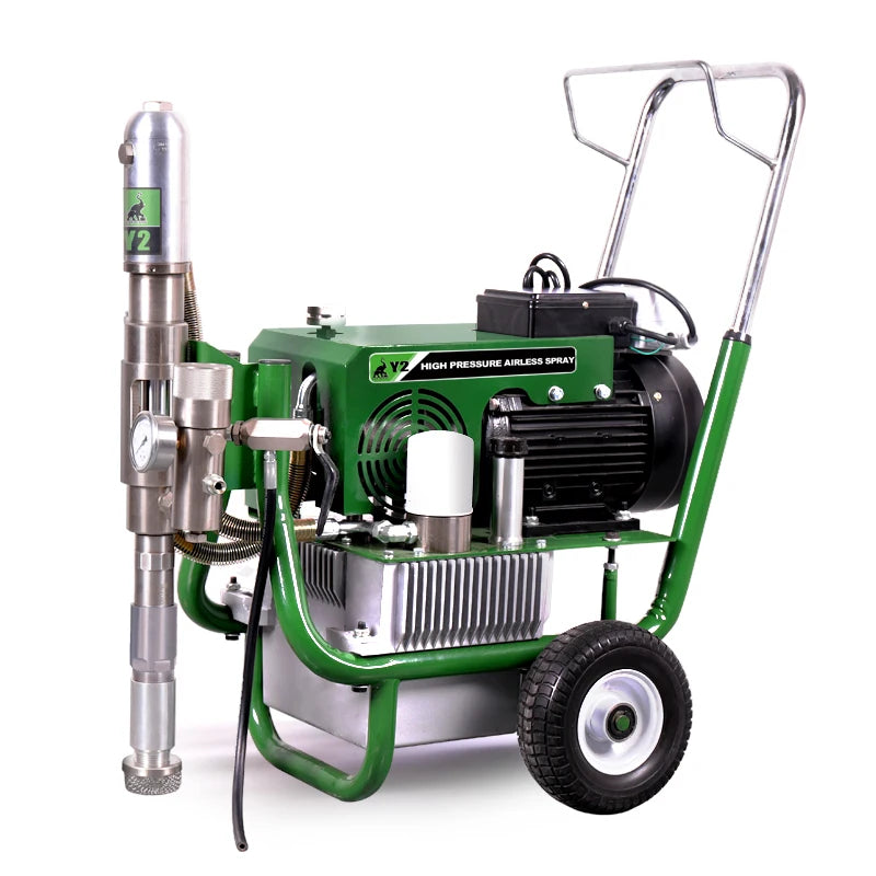Heavy Duty Piston Pump High Pressure Airless Paint Spraying Machine 220V Motor