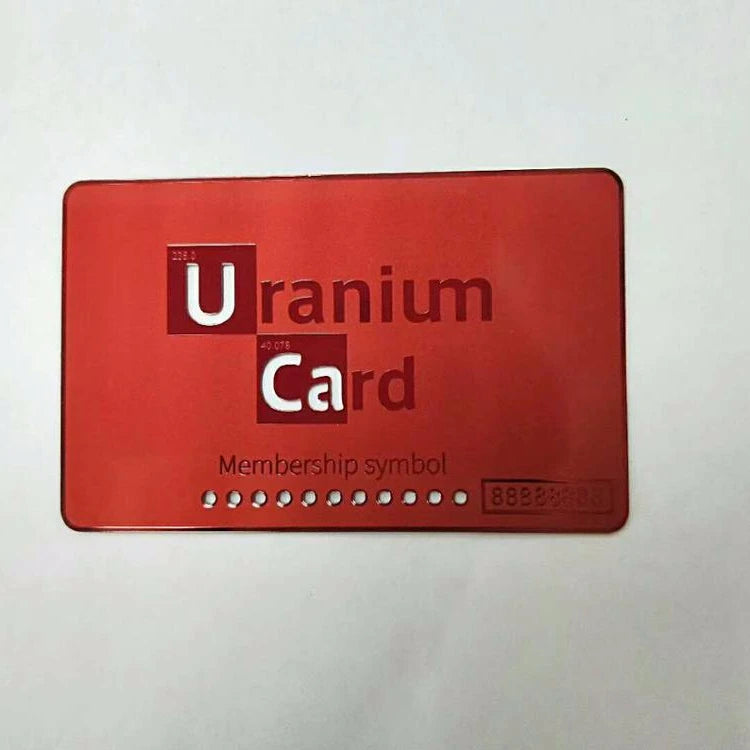 Custom VIP Business Card with Laser Engraved Design Metal Material Gravure Printing and Durable