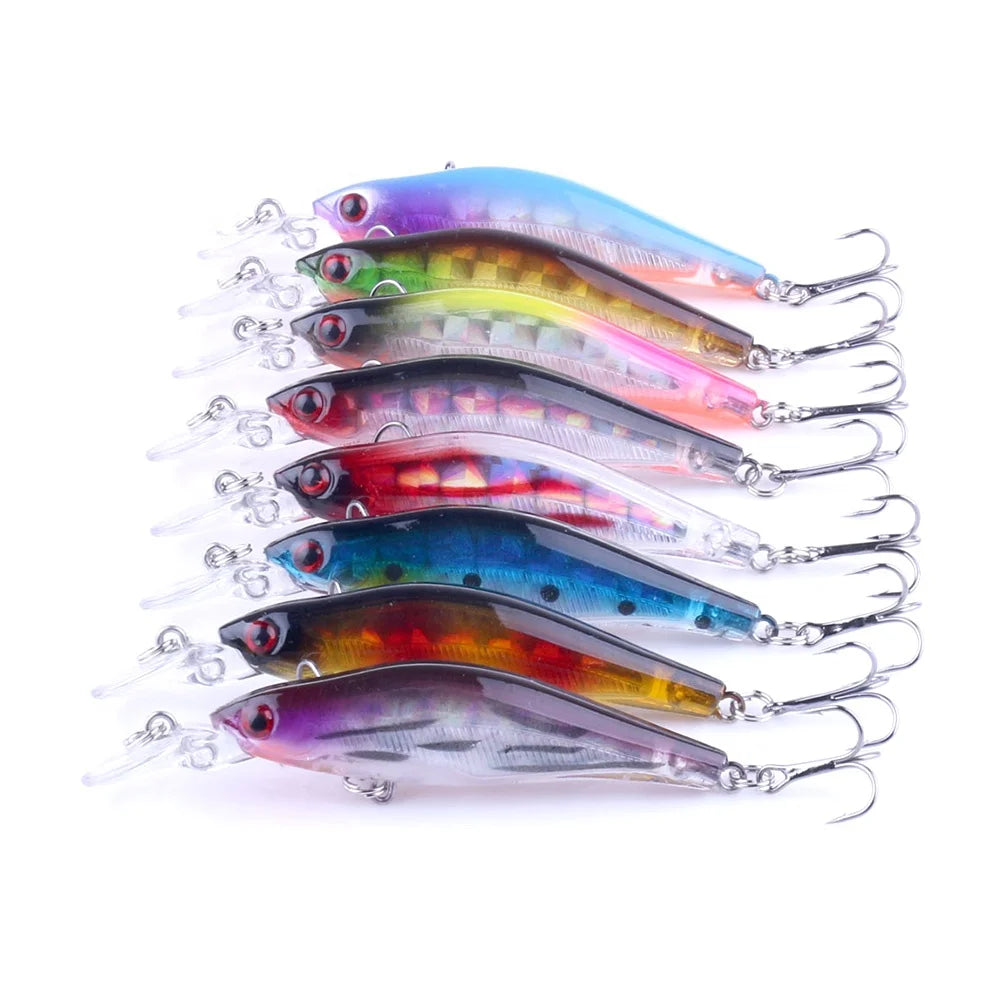 Good Performance Fishing Lures 1pcs 8cm 6.3g Minnow Lure Hard Bait Crankbait Fishing Tackle Wobblers Wholesale