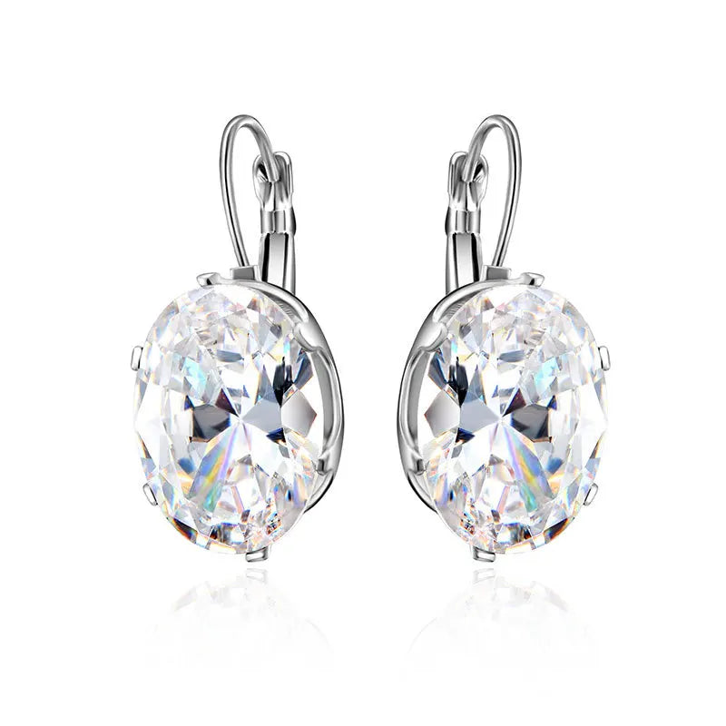 Korean Fashion Cubic Zirconia Small Hoop Earrings