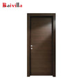 Main Office Wooden MDF Melamine Flush Door Glass Design Finished Surface for Supermarket Apartment Hall Basement Villa Foshan
