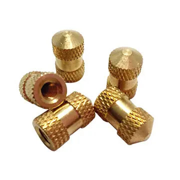 M1.4 M1.6 M2 M2.5 M3 Zinc Plated Passivated Brass Insert Threaded Decorative Embedded Knurled Nuts for Mining Applications