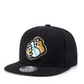 Wholesale China Black ODM 100% Polyester 6 Panels Unisex Vintage Basketball Performance Leaf Pattern Adjustable Snapback Caps
