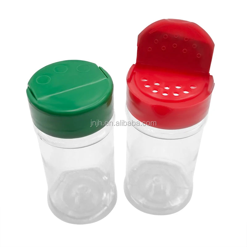 Plastic Salt Spice Shaker Bottle Seasoning Jar With Flip Top Lid