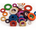 OEM Factory Flat Round Spacer Washer Colorful Anodizing Aluminum & Zinc Finish DIN Standard Made From Steel & Brass Material