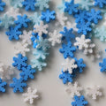 Polymer Clay Sprinkles Snowflake Shaped Sweets Deco Parts Polymer Clay Snowflake Flat Back Cabochon Decoration