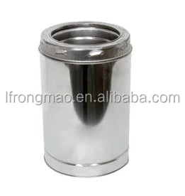 Stainless Steel Double Wall Insulated Chimney Pipe for Wood Stove / Fireplace