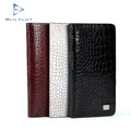 Blu Flut Emboss crocodile Pattern Leather Money Clip Black Genuine Leather Long Wallets Mens Rfid Leather Men Credit Card Wallet