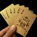 Hot Sale 24K Gold Foil Die Cut Fancy Paper Playing Cards 54pcs/Deck Gift Promotion