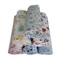Wholesale 3-in-1 Babies Breathable Cotton Gauze Nappy Reusable Square Printed Diaper with Gift Packing for Newborns Infants
