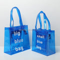 BEONE HANDBAG Portable Waterproof Heavy Duty Clear PVC Fashion Tote Bag & Beach Pouch for Summer Use