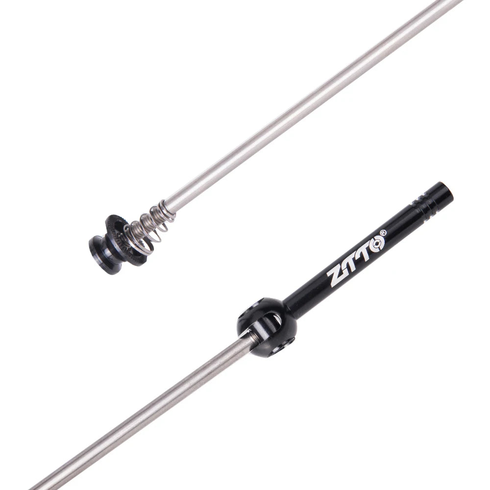 ZTTO Ultralight 1 Pair Bicycle Quick Release Skewers 9MM 5MM QR Ti Skewers with Reliable 100 135 Hub Axle for MTB & Road Bike