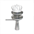 Wholesale Luxury Stainless Steel Shisha Charcoal Holder Laser Logo Frosted Screen Durable 75mm High Hookah