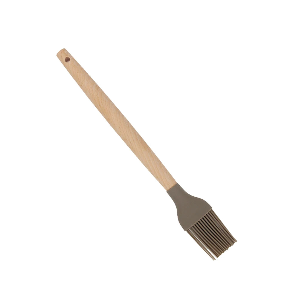Kitchen Accessories Home and Kitchen Gadgets Silicone Pastry Brush Cooking Oil Brush Kitchen Basting Baking Brush With Wood Hand