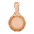 Natural Beech Wooden Large Japanese Style Salad Bowl  Korean Kimchi Soup Bowl with Handle