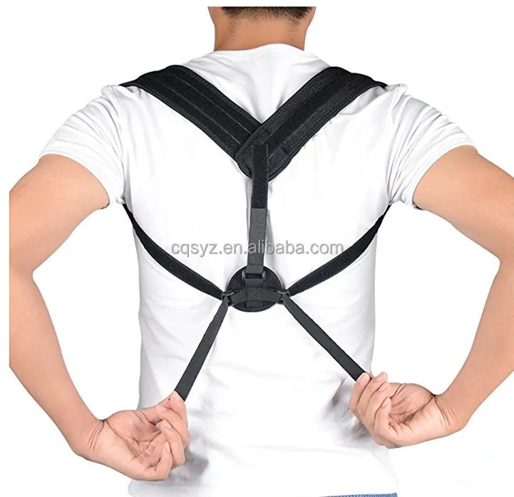 Adjustable Back Posture Corrector for Men Women Breathable Upper Back Support Belt Shoulder Clavicle Brace for Spine Pain Relief