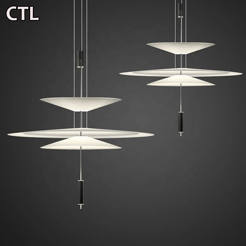 Indoor Designers Acrylic Pendant Light Nordic Modern Black Luxury Led Chandelier for Kitchen Dining
