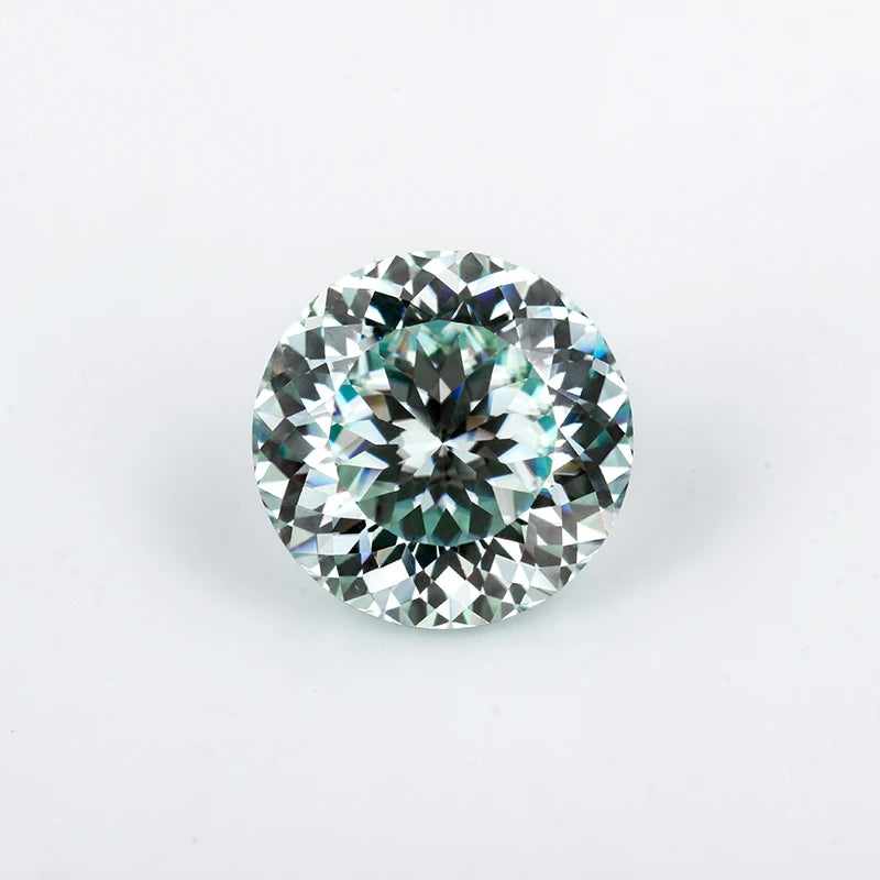Fast Dispatch Available Round Shinning DEF Portuguese Style Round Cut swiss Blue Moissanite
