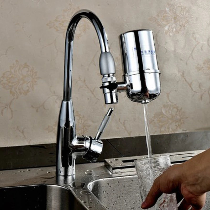 YenvQee Household Kitchen Water Filter System Tap Activated Carbon Manual 6000L 0.1-0.45 Mpa Faucet
