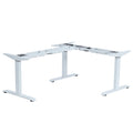 Adair L-shaped Electric Height Adjustable Three Legs Standing Computer Desks Laptop Stand Table With 90 Angle