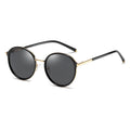 OEM Metal Shades TAC Eyewear for Women New round Frame Pink and Beige Polarized Sunglasses