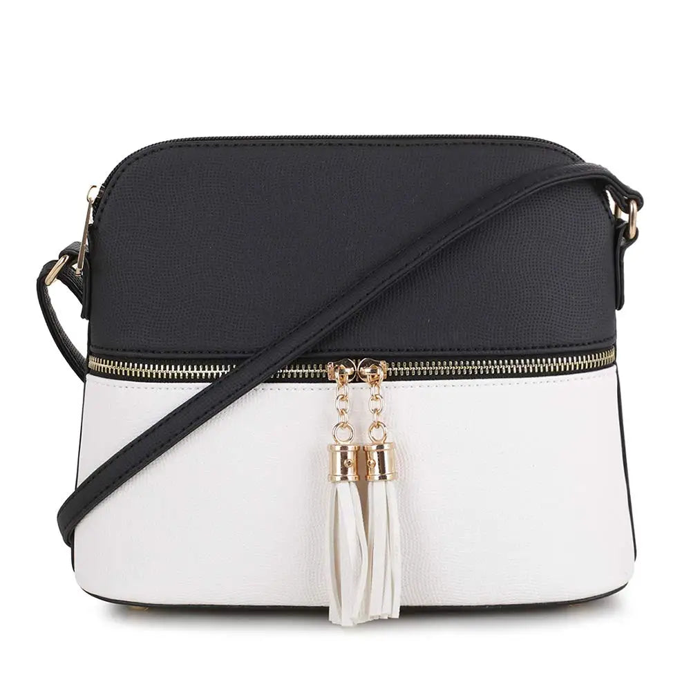 Portable Medium Handbags Women Bag with Tassel Fashion Handbags
