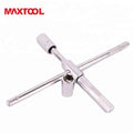 China Suppliers' Portable Foldable Carbon Steel Metric Double End Wheel Nut Wrench Universal Cross Rim OEM Customizable