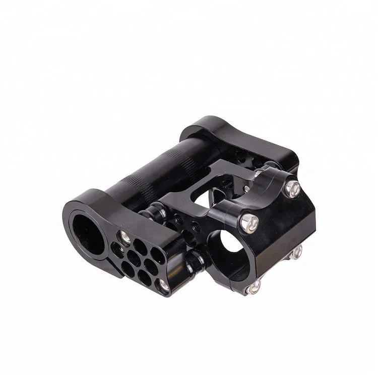 ZTTO Ultralight 7075 Aluminum Alloy Bike Stem 25.4mm Adjustable Folding Double Stem for Folding Bicycle
